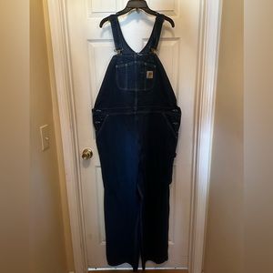 Carhartt Dark Wash Denim Overalls